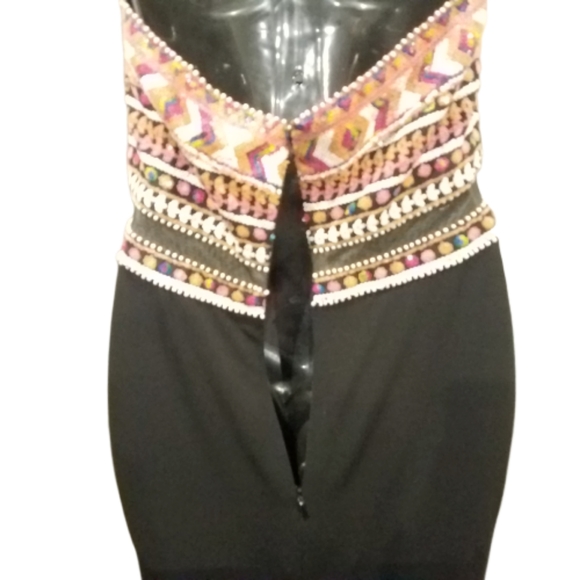 GoldenAsp Beaded Sheer Illusion Sweetheart Aztec - Picture 3 of 6